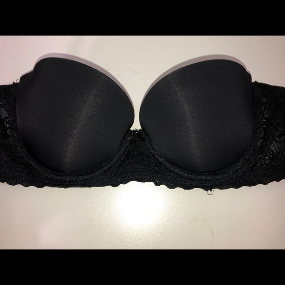 Aerie strapless black lace push up bra - Picture 3 of 5